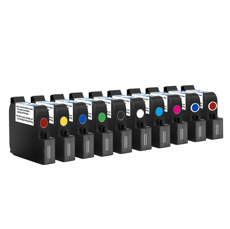 Uniplus 1-inch Solvent-Based TIJ Ink Cartridge, 60ml Industrial Coding Printing Ink Cartridge